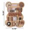 Wooden Sensory Bear Shaped Learning Toddler Busy Board for Playroom, Nursery, Preschool, and Doctors' Office